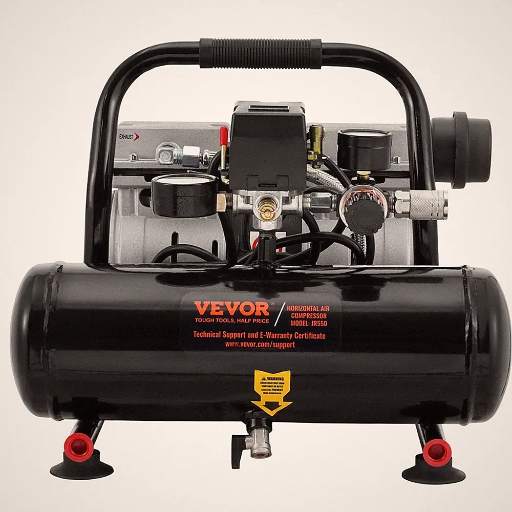 Portable 1gal Oil-Free Air Compressor 90PSI 1.5CFM Lightweight